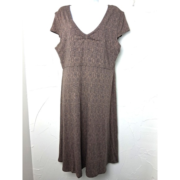 Toad&Co Dresses & Skirts - Toad & Co Rosemarie Dress XL Eco Friendly Sustainable Organic Cotton Aztec Print